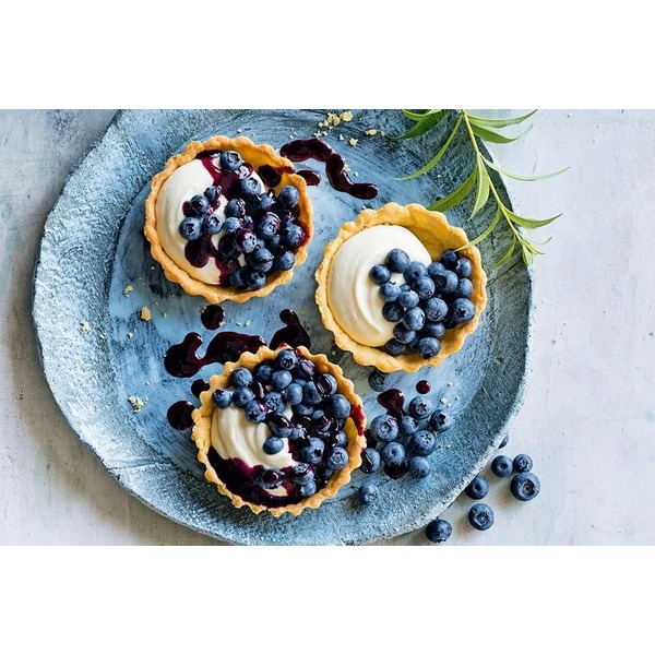Blueberry and Lemon verbena tarts